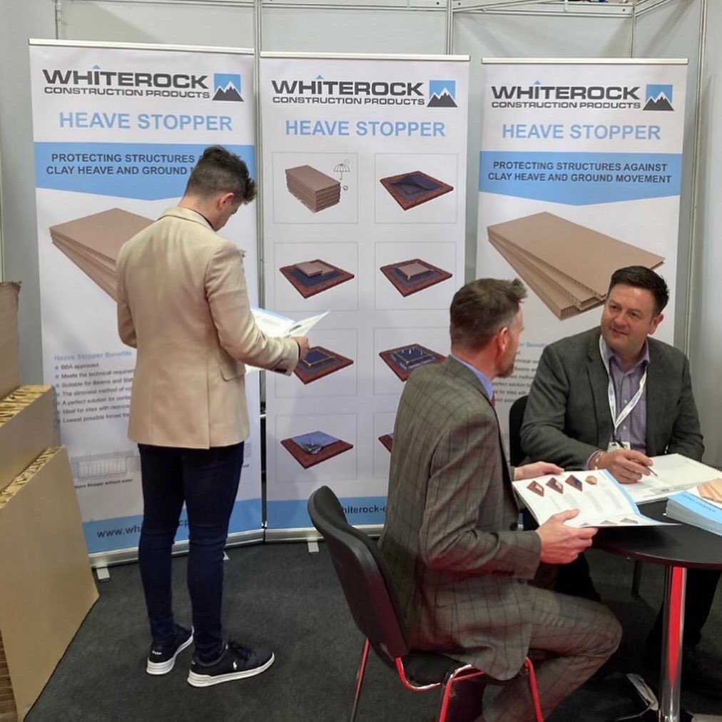 Another busy day ahead for the Whiterock Construction team who have been introducing Heavestopper to attendees at The UK Concrete show!
Come say hi, we are on stand 120!

#ecofriendlyproduct #recycled #heavestopper #BBAapproved   #concreteshow #UKCS2022  #whiterockconstruction