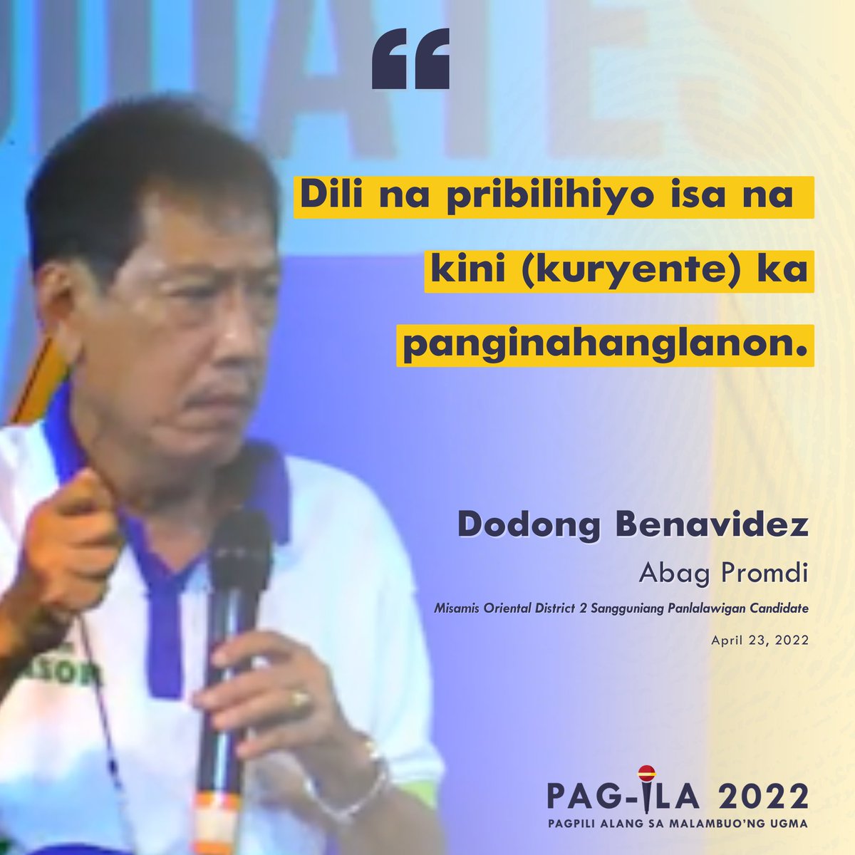 PagIla2022's tweet photo. The candidates for the 𝐒𝐚𝐧𝐠𝐠𝐮𝐧𝐢𝐚𝐧𝐠 𝐏𝐚𝐧𝐥𝐚𝐥𝐚𝐰𝐢𝐠𝐚𝐧 𝐃𝐢𝐬𝐭𝐫𝐢𝐜𝐭 𝟐 have their own agenda, platforms, and plans to make Misamis Oriental a more livable city. Read their statements below as they present to you their visions for our province. https://t.co/BN3oJjpwdH