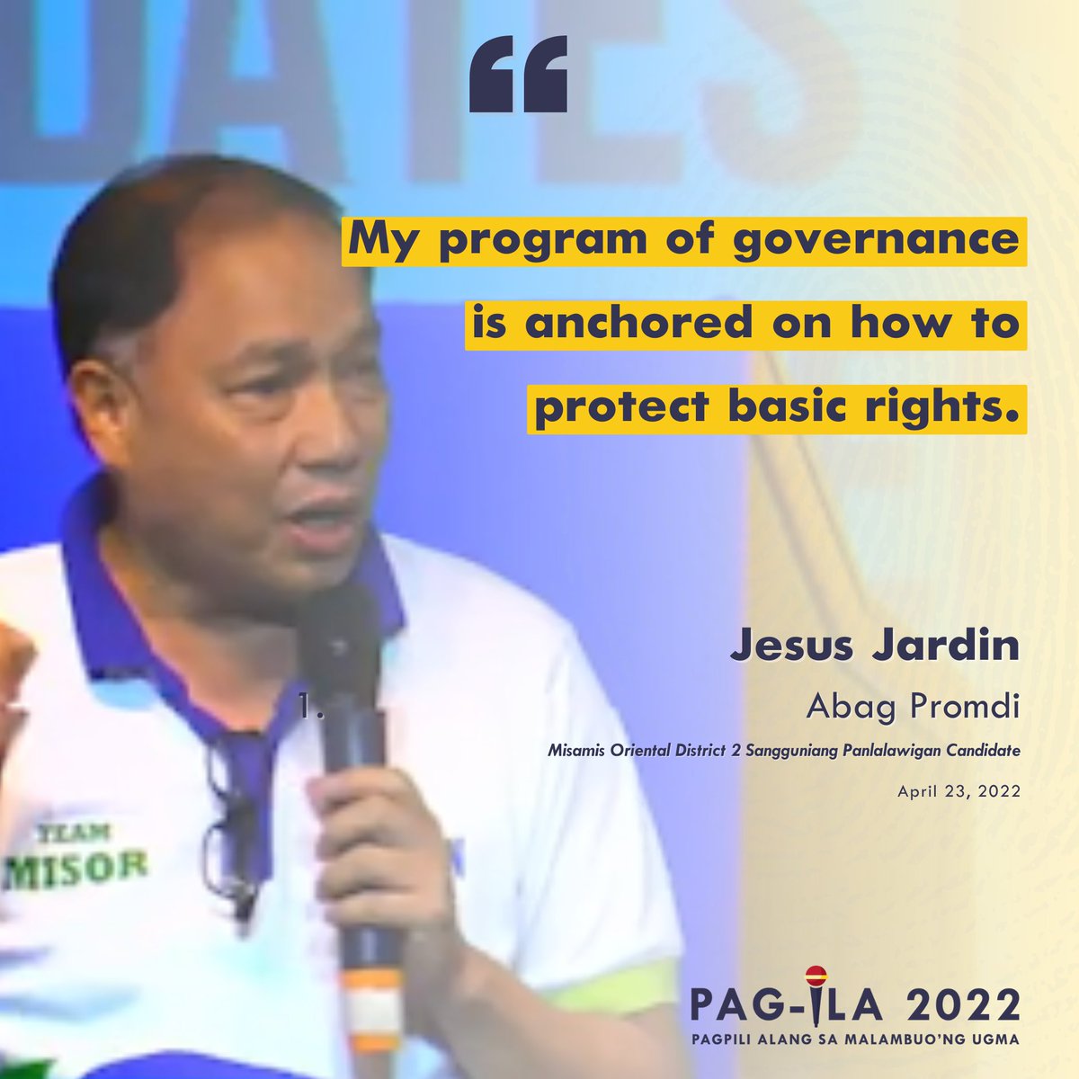 PagIla2022's tweet photo. Mga Higala, let us use this time to discern on our choices and choose the best candidate for our locality.

#Pagila2022
#XavierAteneo
#MakeItHappen
#XUElectoralParticipation2022 https://t.co/lMbe2uUhoE