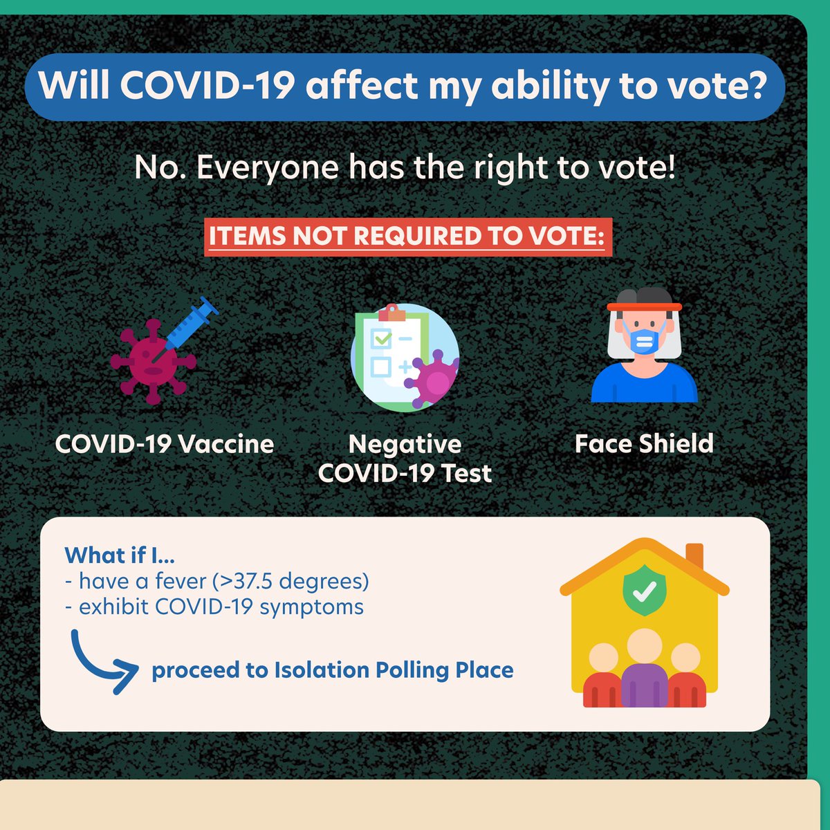 tncollaboratory's tweet photo. Registered? ✔️
Know my candidates? ✔️
Election anxiety? ✔️✔️✔️

Are you ready for Monday? Check our Election Day Survival Guide for everything you need to know to make your vote count!

Contact @lente_ph through our hotlines if you have any questions.

#SATINAngEleksyon
#TayoNa https://t.co/kl5ugadPpf