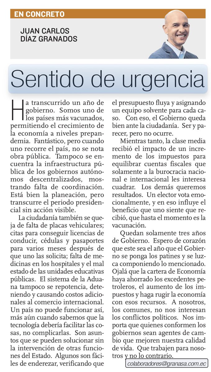 Es urgente solucionar lo micro para que la ciudadanía se sienta servida. <a href="/Expresoec/">Diario Expreso</a>