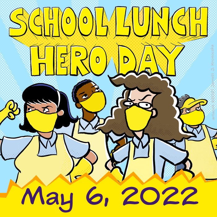 Happy School Lunch Hero Day to all our food service workers across the district! 🥗🌭🍕🍔
