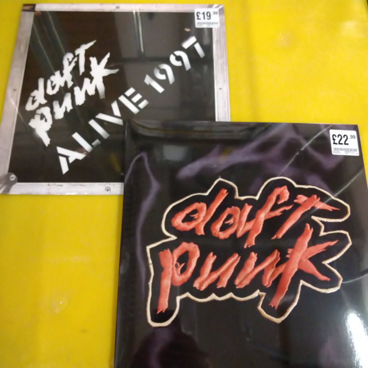 hmvLiverpool's tweet photo. One of our most asked-for artists on Vinyl, #DaftPunk's #Homework & #Alive1997 have been re-issued & are available in-store now!
Take home your copies today whilst stocks last 🎶
#hmvLovesVinyl https://t.co/4G4AobSZMl