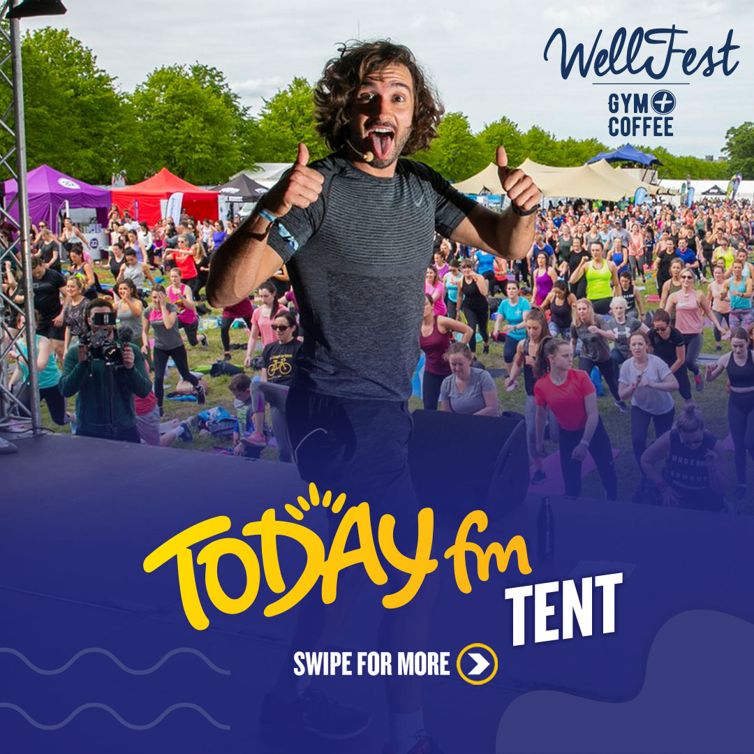 TodayFM's tweet image. Heading to @WellFestIrl this weekend? Be sure to check out the Today FM tent for:

🎙 @DermotTodayFM &amp;amp; @DaveTodayFM #WellFest Special
🧘‍♂️Dermot Whelan's ‘Un-Wreck Your Head’
☕️ Weekend Breakfast with @AlisonTodayFM
🕺Coppers The Workout
🎧Silent Disco
🎶Trampolining
&amp;amp; more!