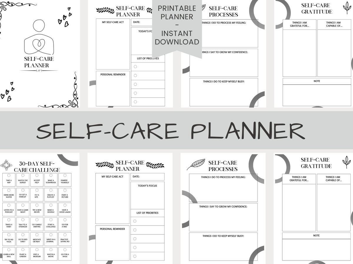 tgv2525's tweet photo. Excited to share the latest addition to my #etsy shop: Self- Care Planner with 30 day Challenge https://t.co/FVLf3POCcl #gray #printableplanner #lifeplanner #goalplanner #selfcareplanner #gratitudejournal #productivityplanner #therapyjournal #mentalhealth https://t.co/NEXv0dqBW6