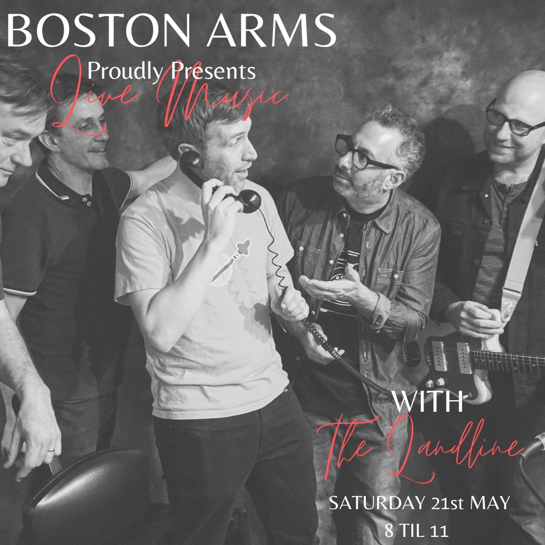 BostonArms's tweet image. LIVE MUSIC AT THE BOSTON ARMS! 

On the 21st we are bringing in @TheLandlineband to put on what will be an amazing show! 

Filled with indie and britpop classics!

Come on down for a drink and a sing song! 

#livemusic #pub #NorthLondon #northlondonpub #drinks #singalong