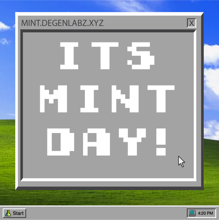 No matter where you are in the world, IT'S MINT DAY!

Less than 12 hours to go until the presale kicks off.
Get Hyped!!!

RT and spread the Degen vibe!
