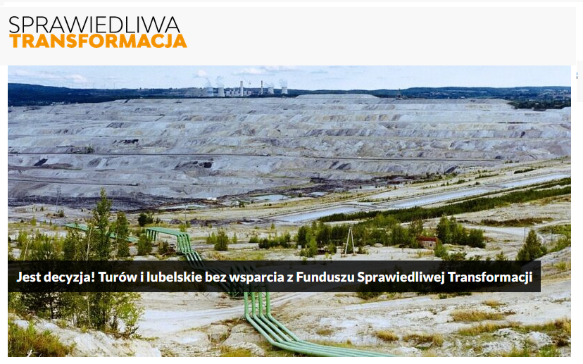 Decyzja: Turów i Lubelszczyzna wykluczone z Funduszu Sprawiedliwej Transformacji.
Więcej w artykule:
cutt.ly/3GN1nk4