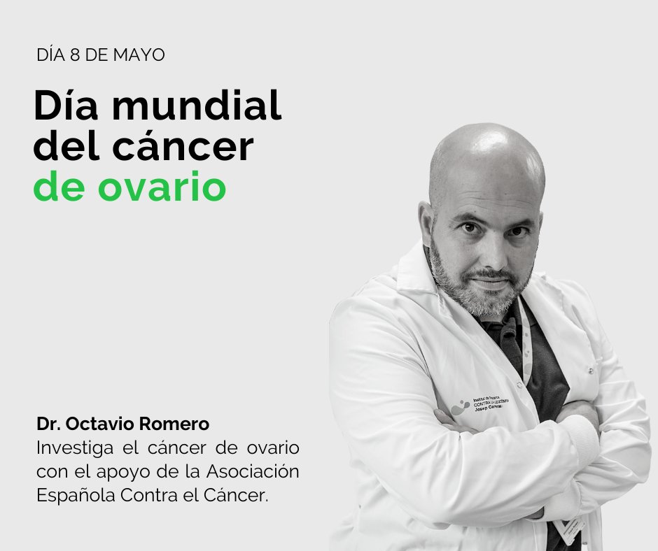 Asociación Española Contra el Cáncer (@contracanceres) on Twitter photo En el #DíaMundialdelCáncerdeOvario recordamos el resultado del Dr. Octavio Romero que con el apoyo de Contra el Cáncer, identificó un mecanismo que vuelve sensibles a tumores como el cáncer de ovario, entre otros. contraelcancer.es/es/investigaci…
<a href="/CarrerasIJC/">Josep Carreras Leukaemia Research Institute (IJC)</a> y <a href="/Romero_Ferraro/">Octavio Romero-Ferraro</a> En el #DíaMundialdelCáncerdeOvario recordamos el resultado del Dr. Octavio Romero que con el apoyo de Contra el Cáncer, identificó un mecanismo que vuelve sensibles a tumores como el cáncer de ovario, entre otros. contraelcancer.es/es/investigaci…
<a href="/CarrerasIJC/">Josep Carreras Leukaemia Research Institute (IJC)</a> y <a href="/Romero_Ferraro/">Octavio Romero-Ferraro</a>