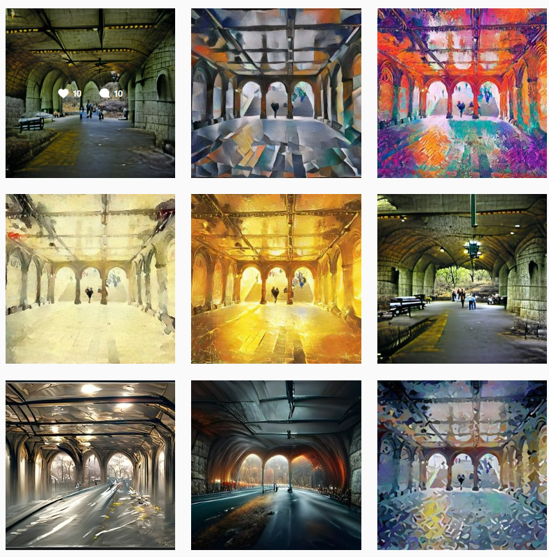 NftSunage's tweet photo. "NY Central Park Tunnel" are available at @opensea
#NFTs #nftart #nftcollectors #AIart #aiartist #aiartcommunity #NftArtCollection #U2 #U2One Follow the link and choose your favorite one! 👇
https://t.co/9evt8ckIOT https://t.co/avKT73a3mP