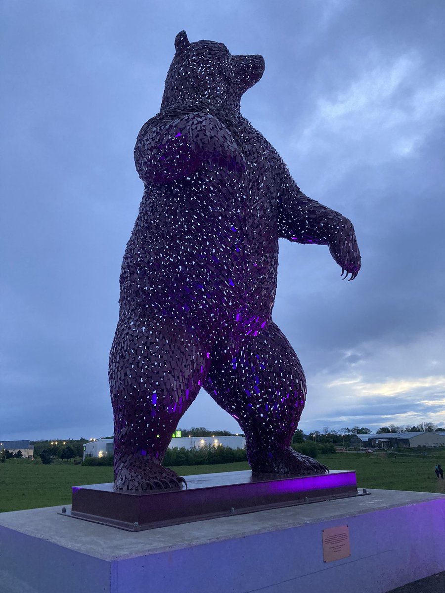 elennon83's tweet photo. @Dunbar_Bear lit up last night and tonight to mark the coming of #relayforlifedunbar #relaybythesea #dunbar #eastlothian   https://t.co/WFHRioxLnA https://t.co/10Az347Ska