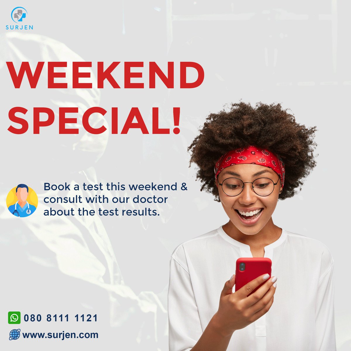 SurjenHealth's tweet photo. What does the test result mean to you?
You can consult with our doctor about some medical tests you want to do or about the results gotten from the tests already done.
#labtestathome #bloodtestathome #doctorsconsultation #surjenishealth https://t.co/kvjItSuOIw