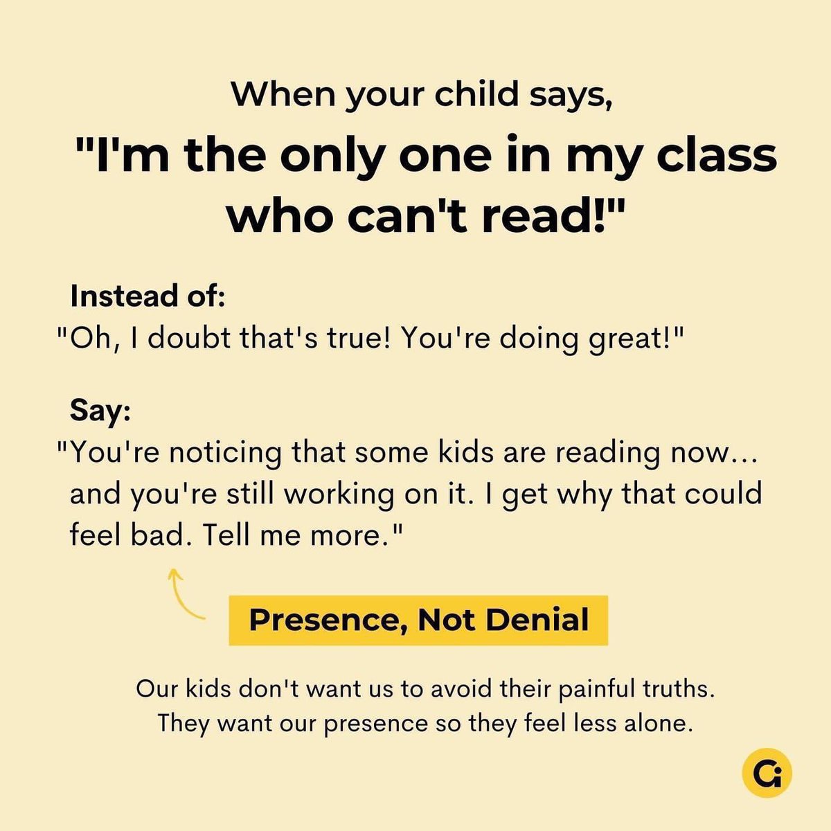 tmwalsh65's tweet image. Approaching a child with validation teaches them that feeling uncomfortable is okay and begins the journey of learning how to cope and build resiliency. 
#languagematters
#approachmatters  

facebook.com/drbeckyatgoodi…