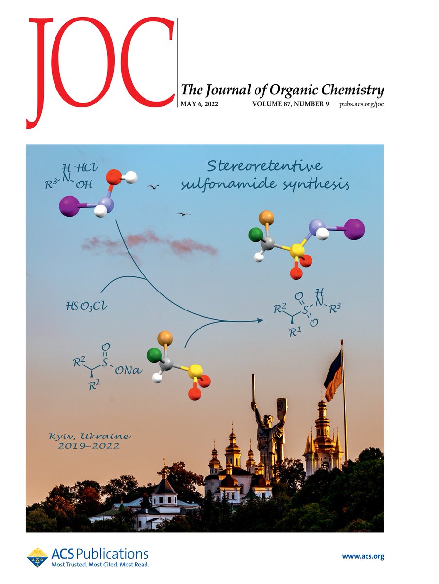 Oleksandr Grygorenko 🇺🇦 (@drgregor2) on Twitter photo Our new cover for the article in <a href="/JOC_OL/">J Org Chem/Org Lett</a> on chiral sulfonamide synthesis. I miss Kyiv so much...
Read the article at pubs.acs.org/doi/10.1021/ac…
<a href="/EnamineLtd/">Enamine Ltd 🇺🇦</a> <a href="/KyivUniversity/">КНУ ім. Т. Шевченка</a> <a href="/ACS4Authors/">ACS for Authors</a> #UkraineStands so #StandWithUkraine
#MyACSCover #Sulfonamides Our new cover for the article in <a href="/JOC_OL/">J Org Chem/Org Lett</a> on chiral sulfonamide synthesis. I miss Kyiv so much...
Read the article at pubs.acs.org/doi/10.1021/ac…
<a href="/EnamineLtd/">Enamine Ltd 🇺🇦</a> <a href="/KyivUniversity/">КНУ ім. Т. Шевченка</a> <a href="/ACS4Authors/">ACS for Authors</a> #UkraineStands so #StandWithUkraine
#MyACSCover #Sulfonamides