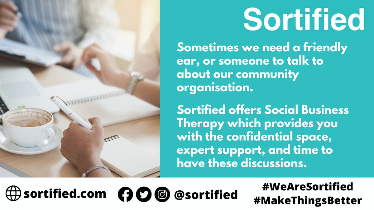 It’s really tricky out there at the moment. The #CommunitySector can be a difficult place to operate &amp; sometimes it can be hard to find the right support. If you need a bit of help then, DM us or email info@sortified.com &amp; let's have a chat #Charity #VCSE #WeAreSortified #SocEnt