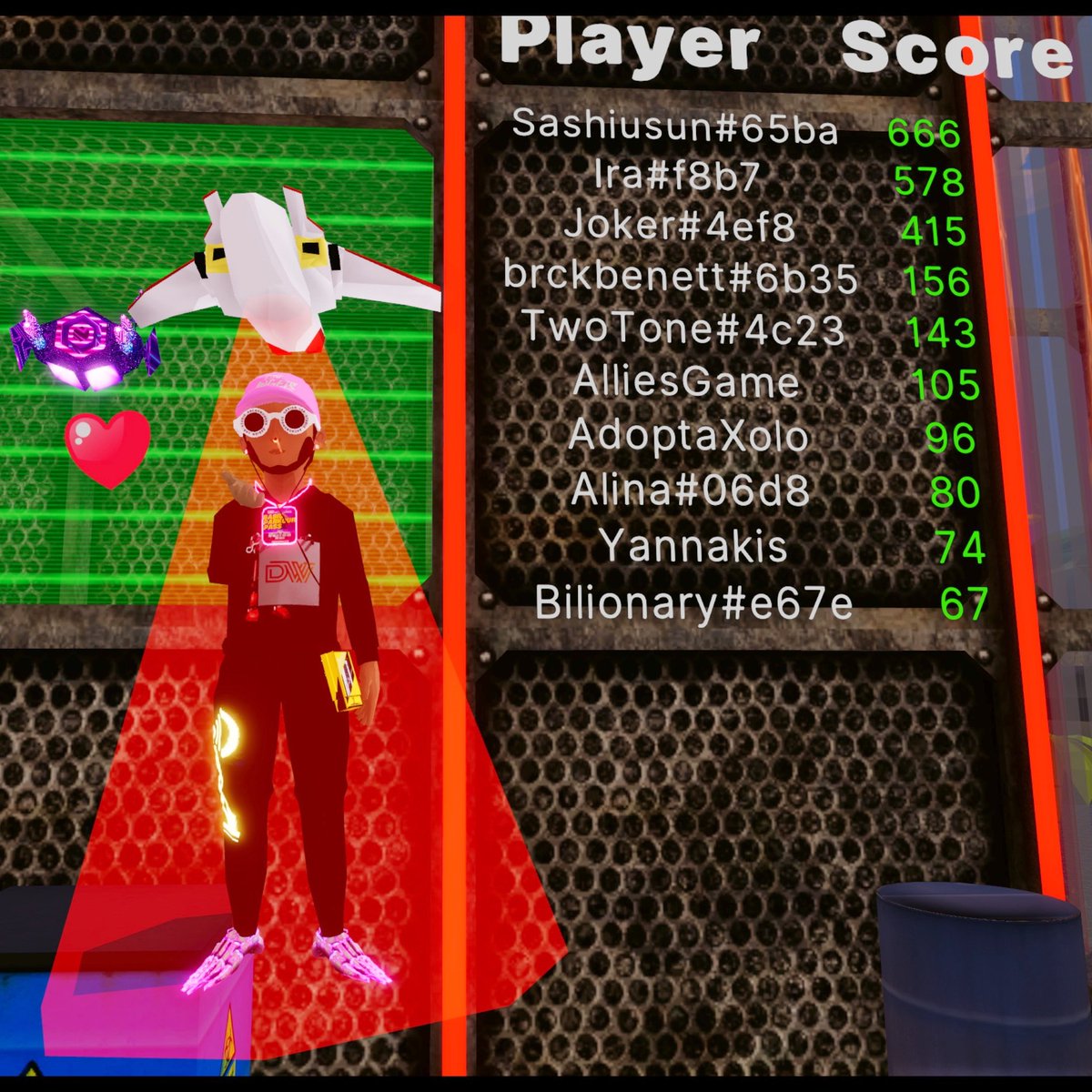twotoneDCL's tweet photo. Finally put some miles on my VIP Pass and sneaked my way up to the middle of the leaderboard! π
143 @DCLDating Meta Maze Parkour πβ€οΈ
#P2E #Decentraland #Metaverse #DCLDating https://t.co/8179CiZXLr