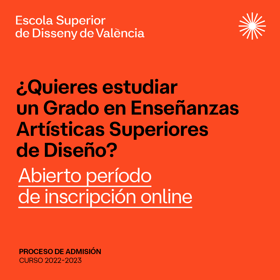 EASDvalencia's tweet photo. Somos una escuela pública de Valencia con más de 160 años, un centro plural, global, inclusivo, transversal y abierto a los diferentes enfoques y tendencias del diseño, en continua actualización y que imparte los siguientes Grados en Enseñanzas Artísticas Superiores. https://t.co/KiNlB9Rgjj