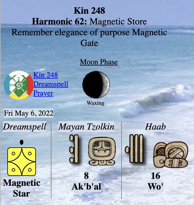 Tex369X's tweet photo. Friday 5.6.2022 - #Kin248
Long Count 0.0.9.9.3
moon:11 day:5
#YELLOWMAGNETICSTAR
I unify in order to beautify
Attracting art
I seal the store of elegance
With the Magnetic tone of purpose
I am guided by my own power doubled https://t.co/sXdmKQcfBT