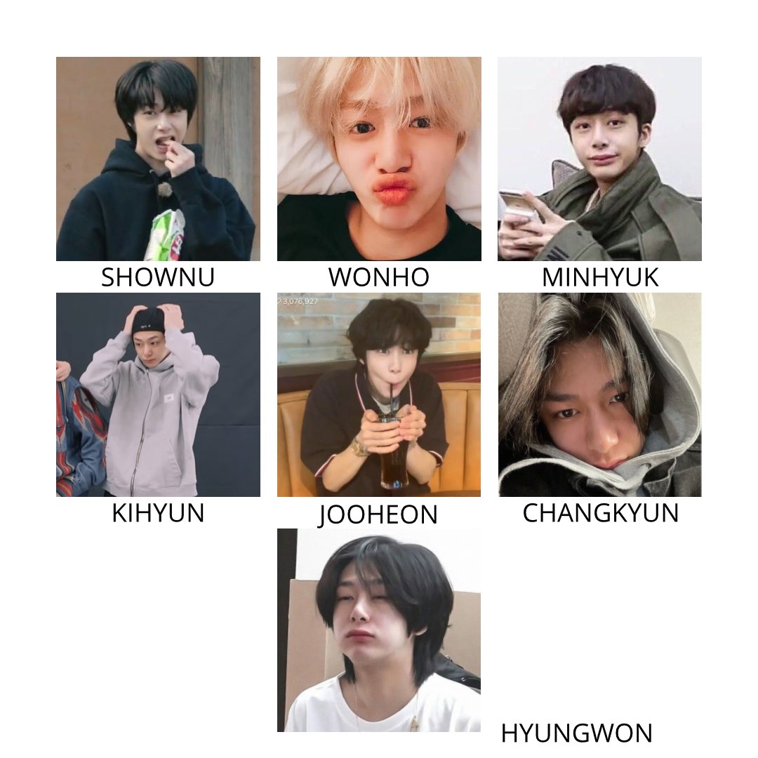 sillylunageom's tweet photo. MONSTA X but it's all Hyungwon https://t.co/793TLPxaId