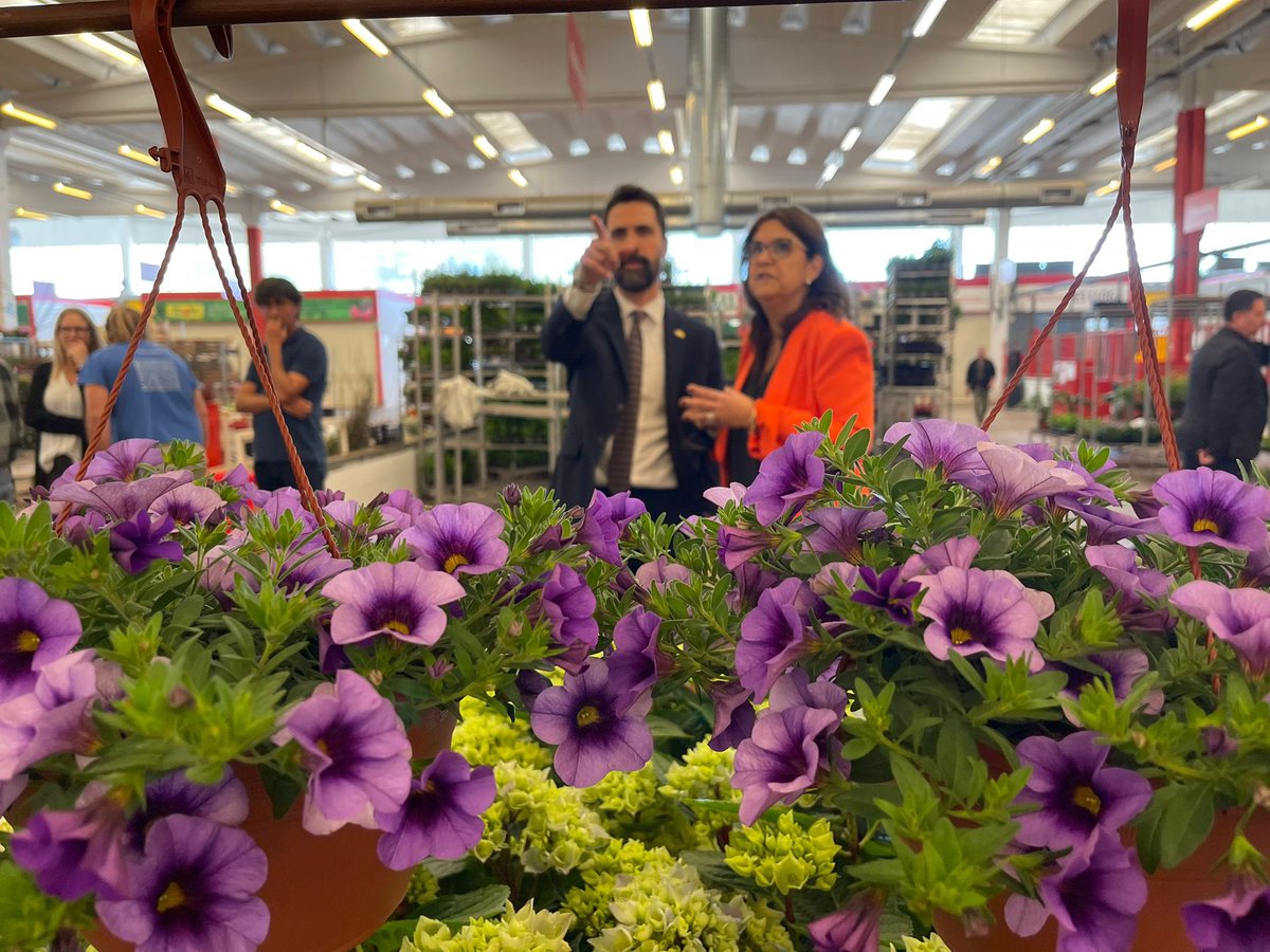 rogertorrent's tweet photo. El Mercat de flor i planta ornamental de Catalunya és el principal mercat majorista professional del país en el comerç en origen de flor i planta ornamental, un agent bàsic de l'economia del #Maresme. M'he reunit amb els seus responsables i he visitat les seves instal·lacions. https://t.co/WTZgUhC2pp