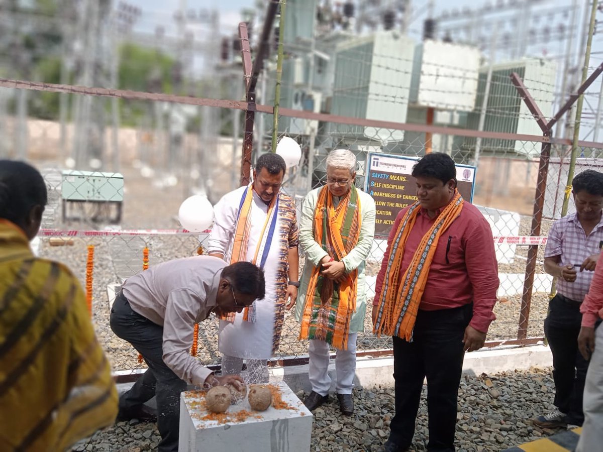 supremeco's tweet photo. Honourable Dy. Chief Minister of Tripura Mr. Jishnu Dev Verma has inaugurated 33kV Substation at Bamutia, Champak Nagar, Rhyshmukh &amp; Maharani and also Bamutia to Lembuchera, ADC HQ to Champak Nagar line Today.
Some memorable moments are being shared herewith. https://t.co/ftUhYB7hVe