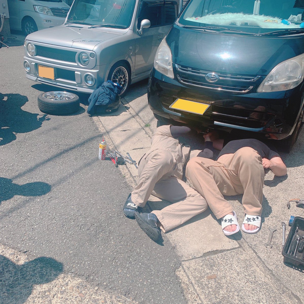 こないだ急激にマフラーやってもろた笑
車内爆音笑笑
ありがとうございました！！