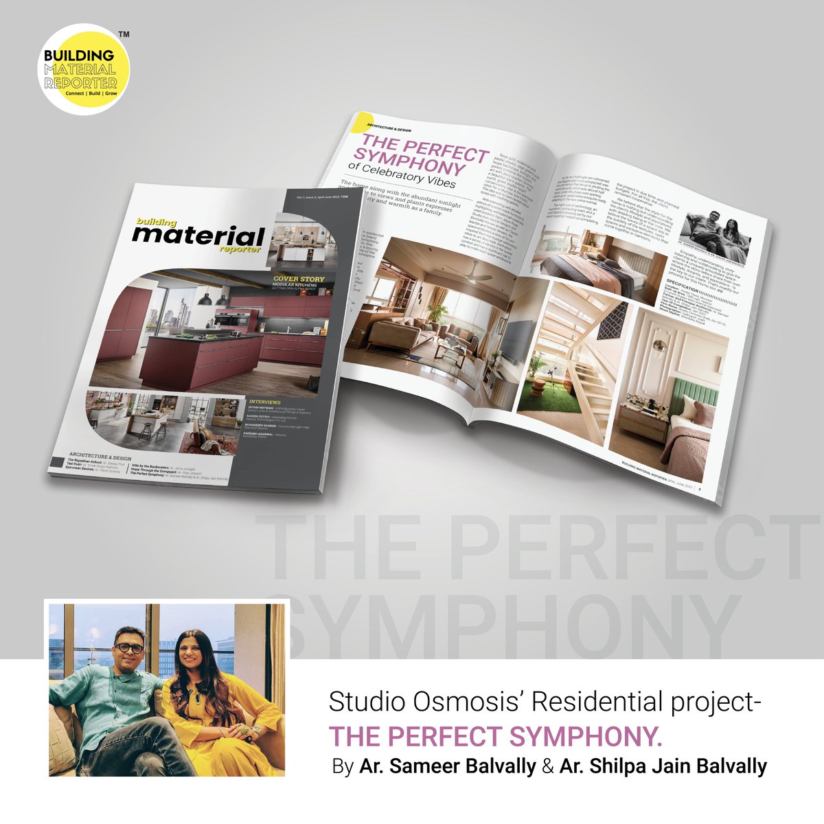 bmreporter's tweet image. Studio Osmosis' Residential project- The Perfect Symphony. By Ar Sameer Balvally, Shilpa Jain Balvally

#StudioOsmosis #Secondissue #MagazineCover #Magazine #CoverIssue #CoverStory #Cover #launch #magazine #buildingmaterial #architecture #design #architects #architect #interior