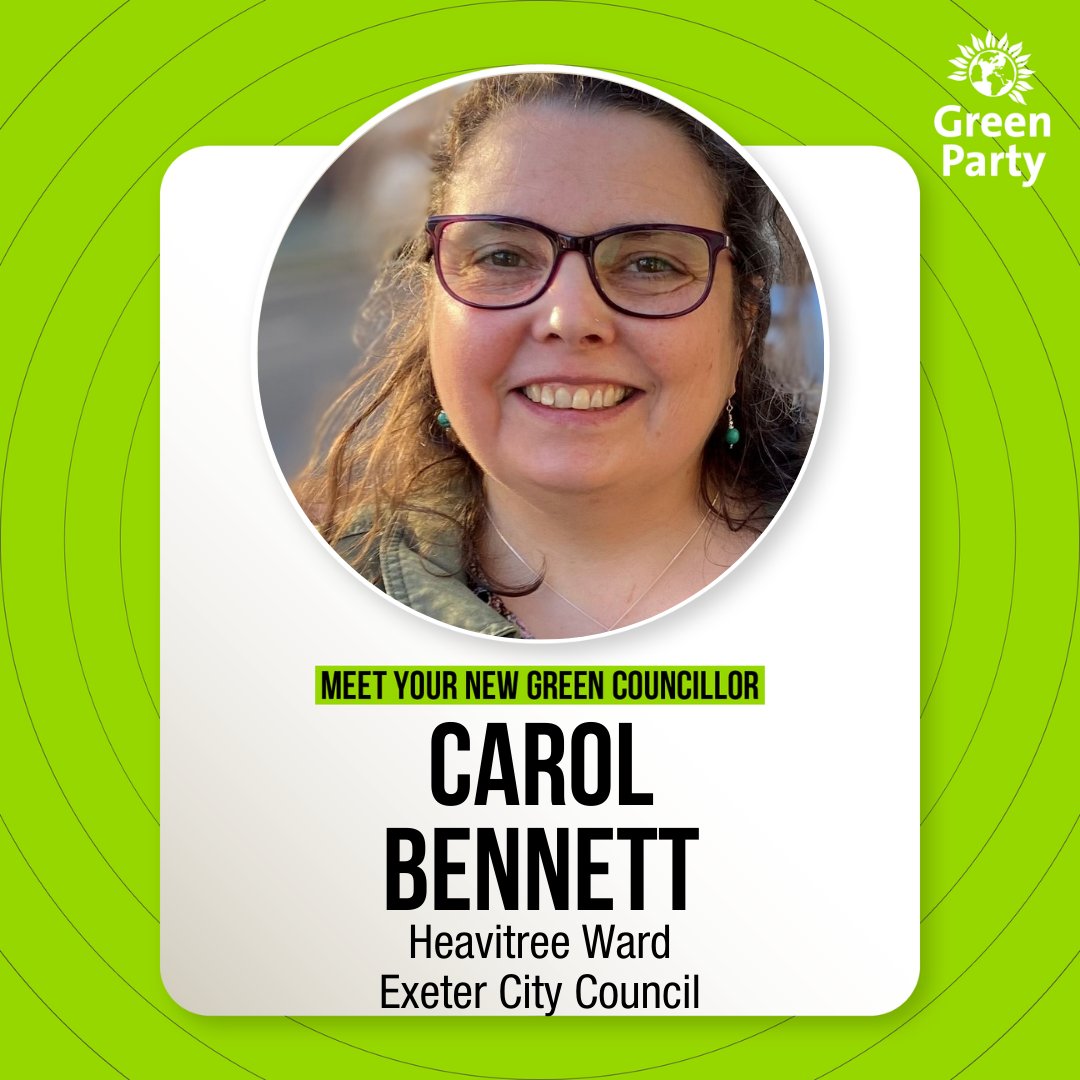 Our second Heavitree councillor is Carol Bennett who brings to the role an understanding of health and wellbeing inequalities in our society, and the challenges faced by people with disabilities.
She wants to see a fairer greener society where everyone is valued and respected.