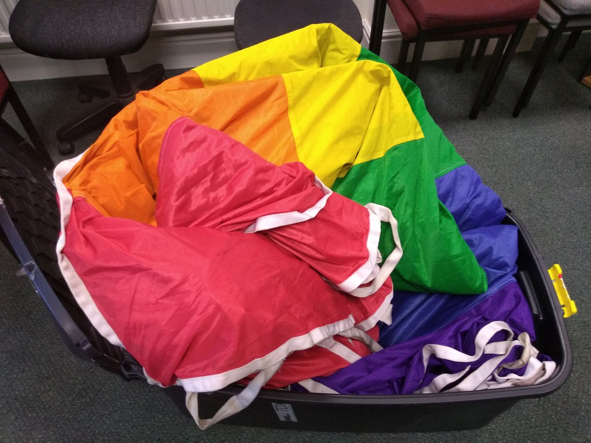 IntercomTrust's tweet image. At last - after 2 years spent in its box - the 50m Rainbow Flag is ready to begin its travels. 
Its first outing will be at @ExeterPride on Saturday 14th May 🏳️‍🌈🏳️‍🌈🏳️‍🌈🏳️‍🌈🏳️‍🌈🏳️‍🌈
#Exeter #pride2022 #exeterpride #LGBT+