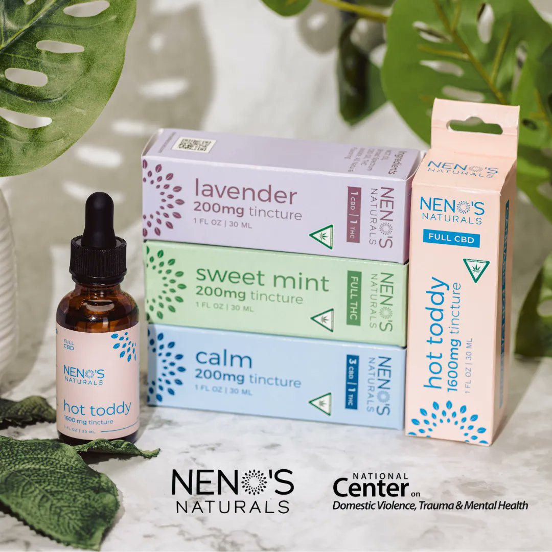For #MentalHealthAwarenessMonth, <a href="/nenosnaturals/">Neno's Naturals CBD</a> is donating a portion of all their proceeds to <a href="/ncdvtmh/">National Center on DV, Trauma, and Mental Health</a>, an incredible source of support for survivors and their families impacted by various types of trauma to find assistance for safety and overall well-being