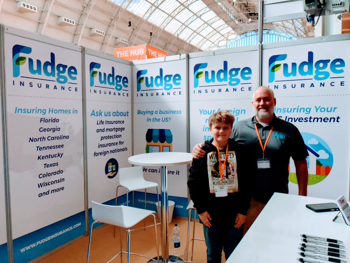 FudgeInsurance's tweet image. Fudge Insurance is back at A Place in the Sun Live in London supporting FL realtors &amp;amp; answer questions from would-be buyers! @aplaceinthesun