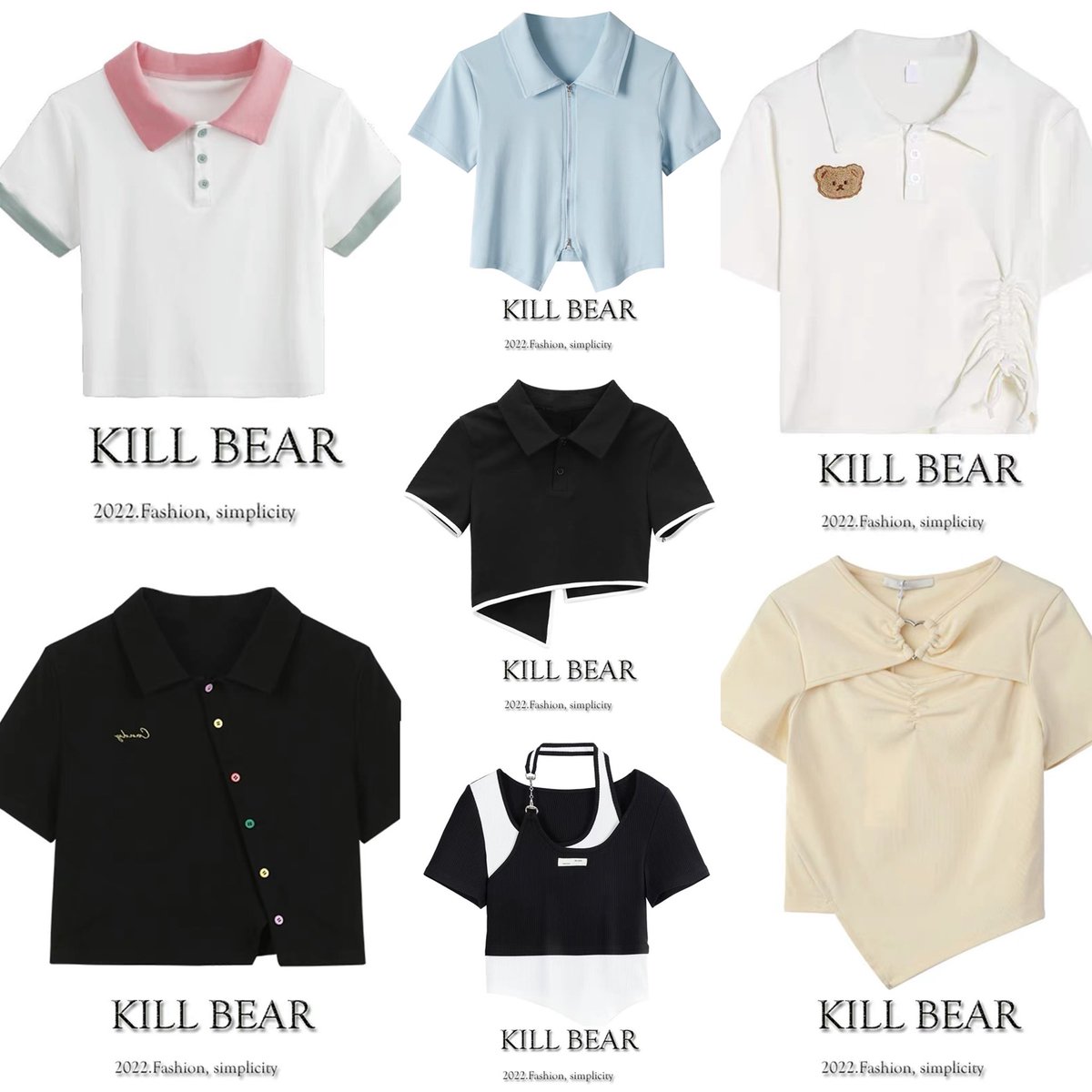 เสื้อของ kill bear มีแต่สวยๆน่ารักทั้งนั้นตอนนี้จัดโปรเหลือตัวละ 249-299฿ เท่านั้นจากปกติสี่ห้าร้อยเลย
