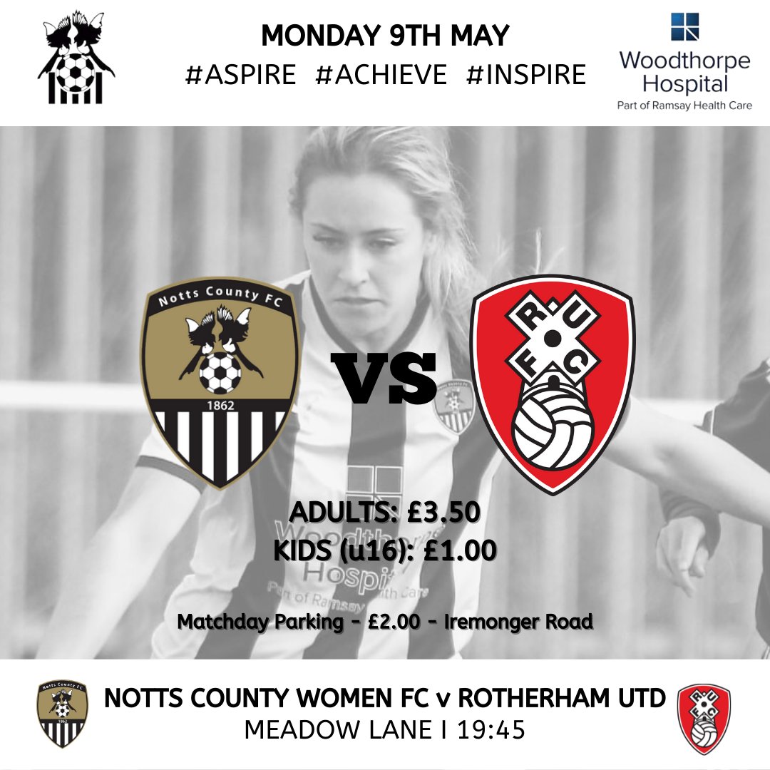 NCFC_Women's tweet photo. 3 DAYS TO GO!!!

#3 Mollie Mae Crump @CrumpMollie

🗓 9/5
🎫 Adults: £3.50 - u16s: £1.00
🏟 Meadow Lane
⚽ 19:45 

#COYP #aspire #achieve #inspire #notts #ncfc #nottscounty https://t.co/to8KfoS6BR