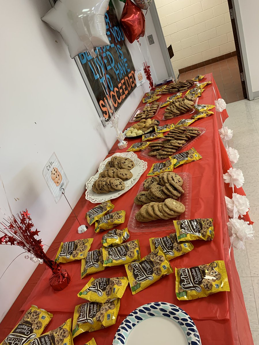 Teacher Appreciation Week Day 5 - C is for cookies!!!!  Thank you teachers.