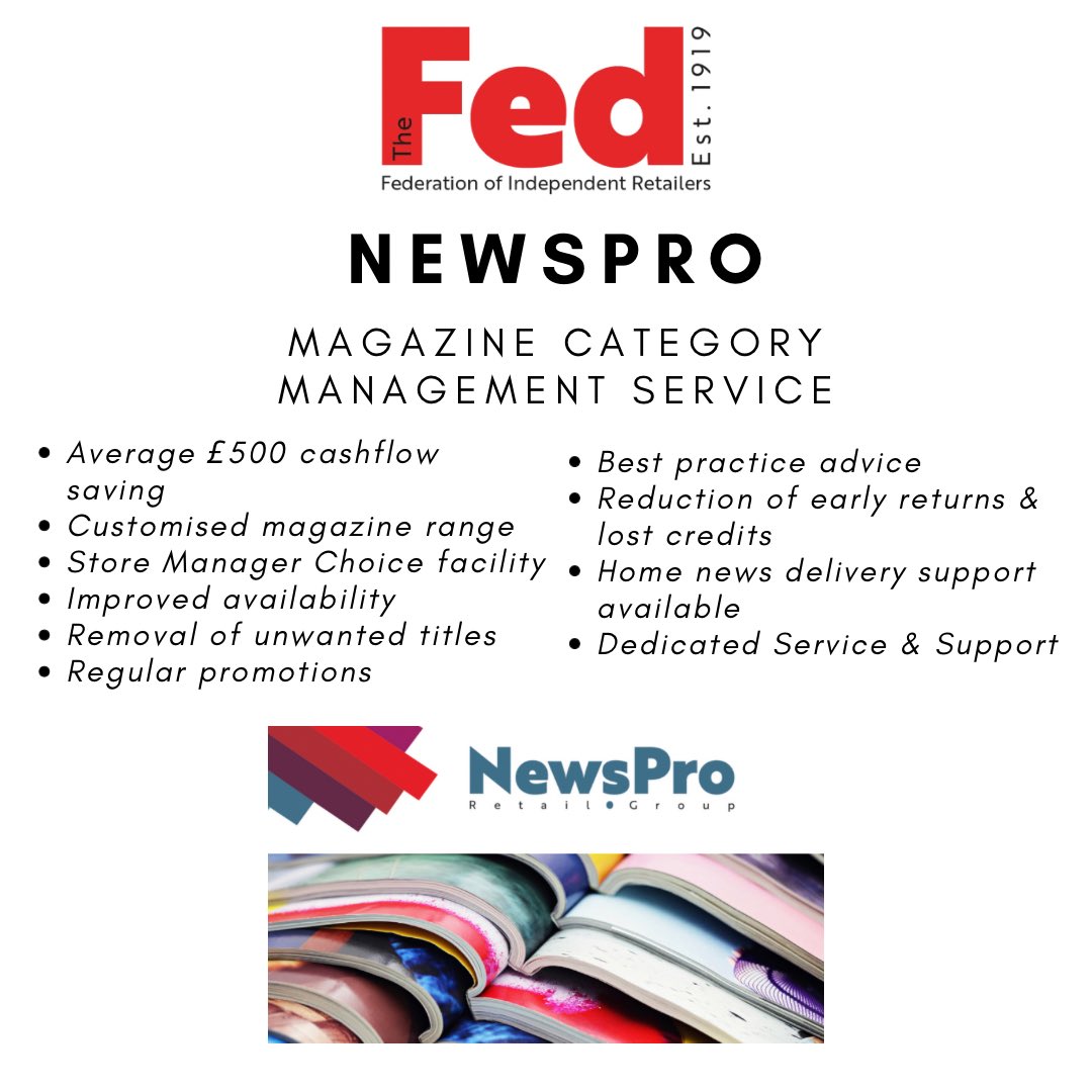 TheFedKayleigh's tweet photo. 📍Did you know that Newspro can highly improve your magazine category management saving you both time and cost? You can take advantage of this member benefit completey free when joining The Fed.

#savemoney #newspro #thefed #membership #independentretailers #jointoday https://t.co/Hs0KSNJctp