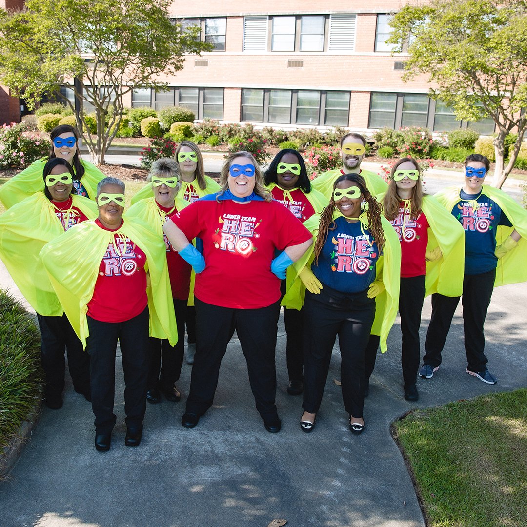 It's School Lunch Hero Day! The School Nutrition Team at PCS deserves a SHOUT OUT for all they do to feed our students each and every day.