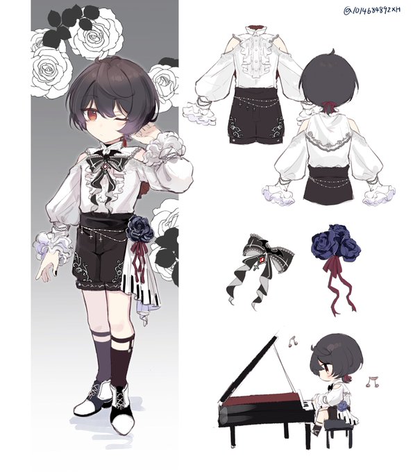 「piano standing」 illustration images(Latest)