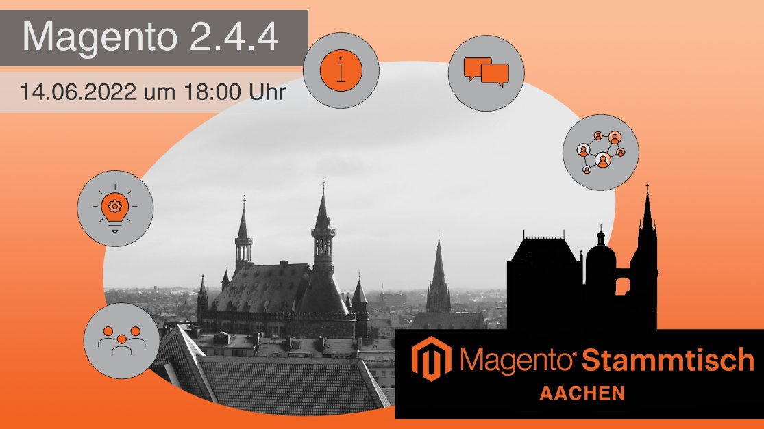 Zückt eure Kalender, denn ein Magento-Stammtisch Aachen steht an!
Am 14.06. geht's um 18 Uhr los und an diesem Tag wollen wir uns näher mit Magento 2.4.4 beschäftigen.
Wo? Vor Ort in unserem Büro!

Anmeldung &amp; mehr Infos: integer-net.de/magento-stammt…

#Magento #mageAC #AdobeCommerce