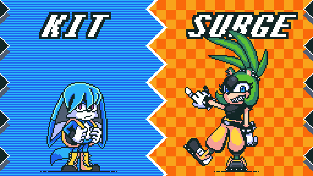 FodderLabs's tweet image. Scourg- Er... Surge and Kit from the IDW Sonic Comic series! If they ever make a new Sonic Advance game, it would be cool to see these characters (even if they are just bosses/ cameos). #pixelart #SurgeTheTenrec #sonicfanart