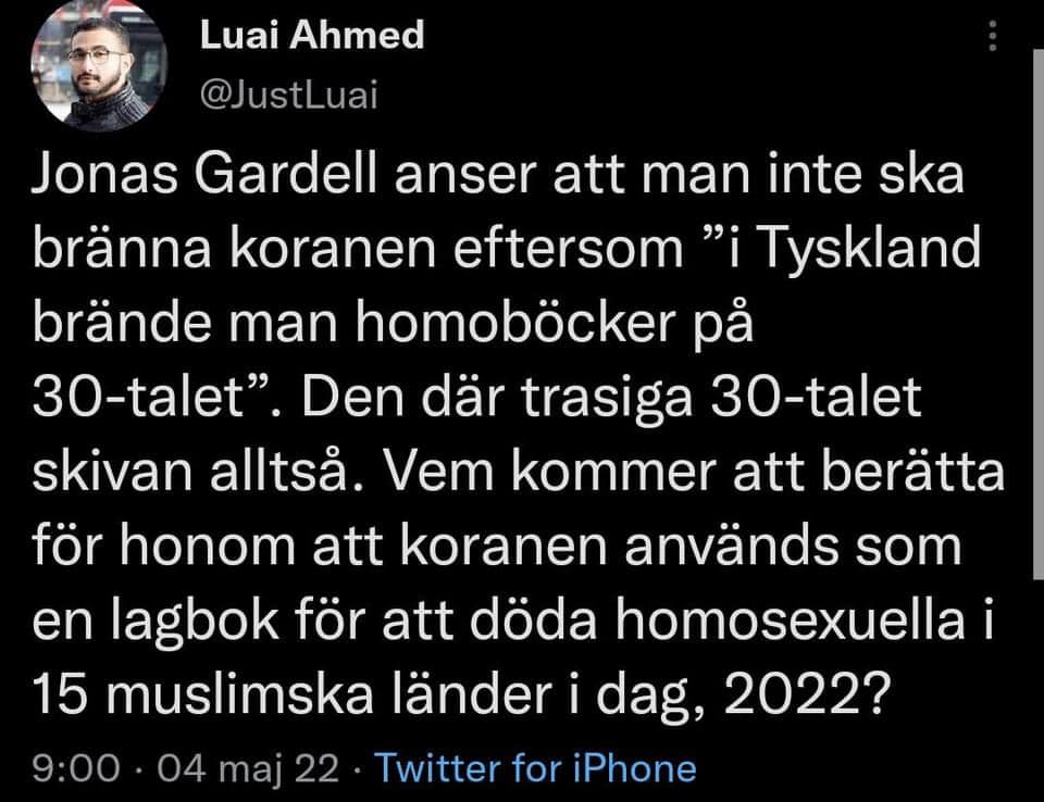NikkiSwede's tweet photo. #svpol #migpol #gardell #jonasgardell #gardellthemanwholostit #luaiahmed https://t.co/uPW869JjZH
