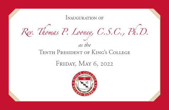 KingsPAFinAid's tweet photo. Inauguration Day!
Congratulations, Father Looney, on your inauguration as tenth president! Today is an exciting day at King's College as we officially celebrate this next chapter. https://t.co/vqB90Z7KW0