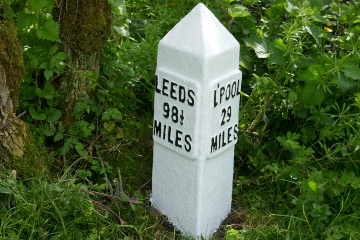 TheLengthsman's tweet photo. Hi @CRTBill ~ you may recall asking me to restore this milestone pre Lockdowns etc ?
Finished it yesterday &amp; the half mile in Appley Bridge
There were a couple more you wanted me to look at but have lost your e-mail ! https://t.co/RJ4xI6aS0C
