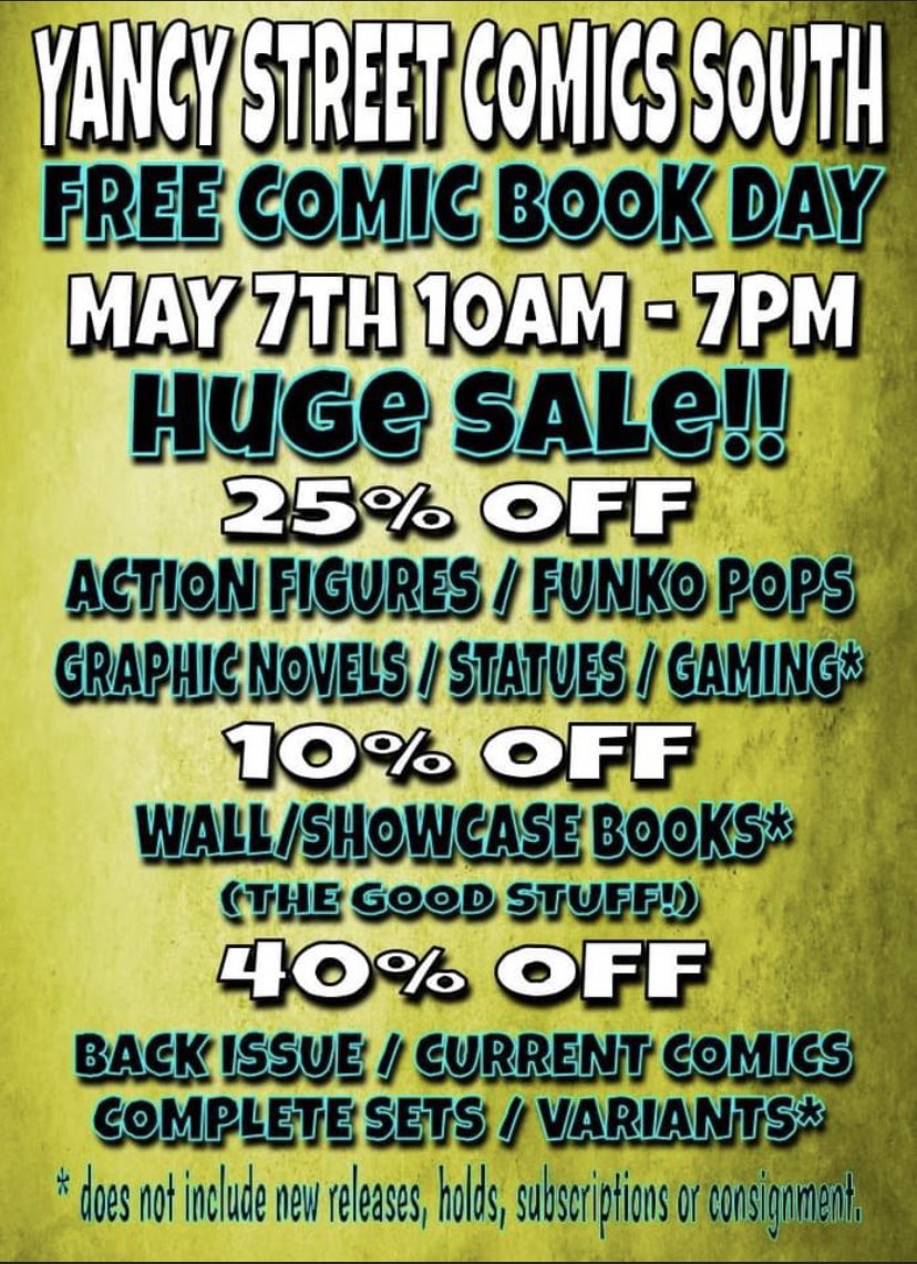 Our FCBD Sale details are out!!!! See you tomorrow!!!!!