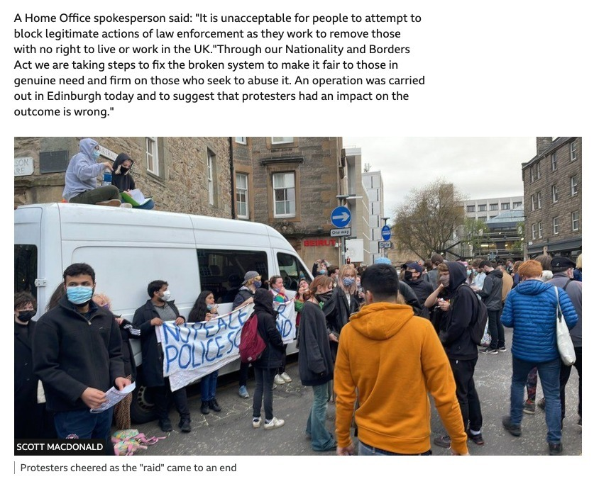 SLAntiRaids's tweet photo. Seems like the home office are rattled. If you want to help build resistance to immigration raids in Lambeth and Southwark give us a shout! Big up @Antiraids_Ed @AntiRaids and everyone involved in the action yesterday! https://t.co/WN86arZNkV