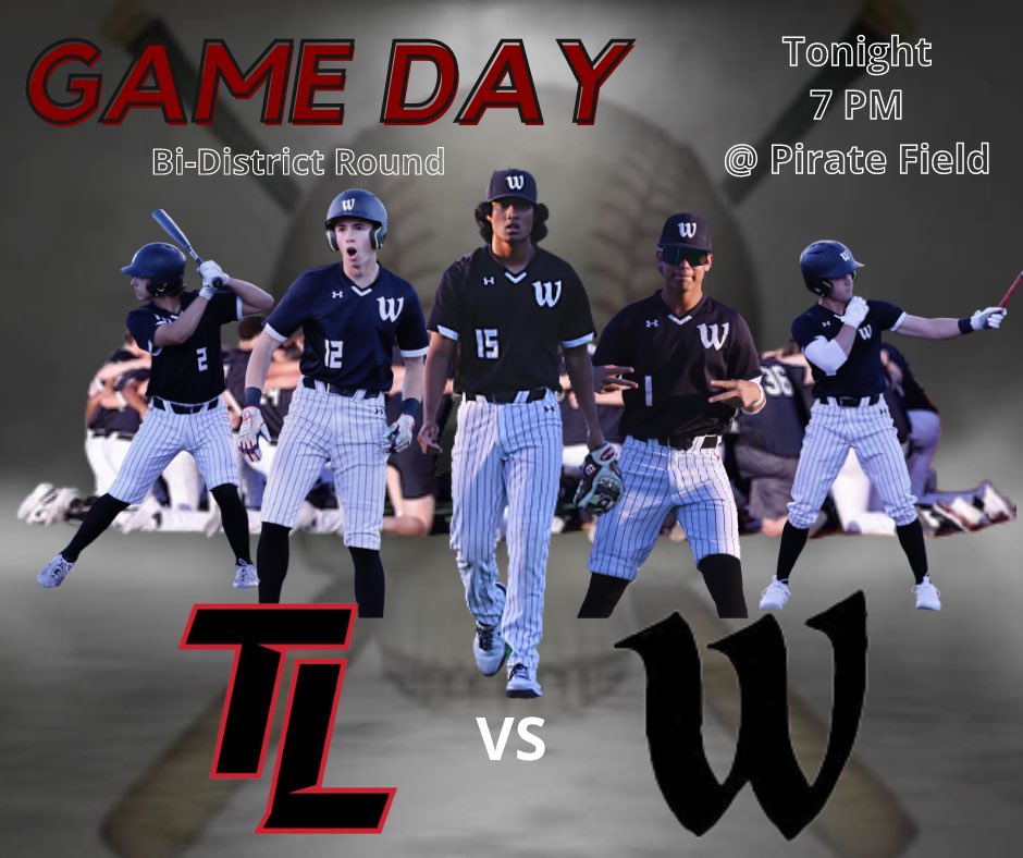 Wylie Pirates Baseball on Twitter "BiDistrict game 1 at home tonight