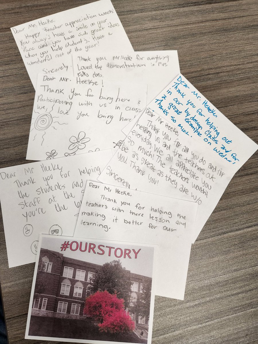 Really makes your day when students recognize the work of an ILC. These students are great and seeing their success in learning makes this job very rewarding. #ourstory #heritagems