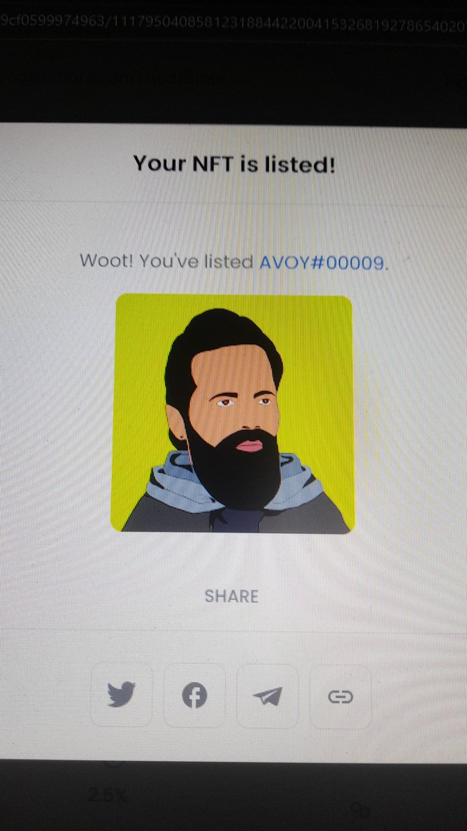 Listing this #NFT for 0.005ETH..
Link here👇👇
opensea.io/AVOY_

#NFTs #NFTCommunity #NFTGiveaway #NFTdrop