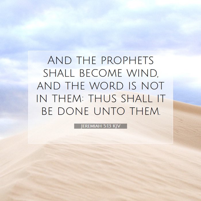 larryjbarker's tweet photo. The prophets prophesy falsely, and the priests rule by their own authority. My people love it like this. But what will you do at the end of it? #Jeremiah5:31 #SOAP2022 #TrustHisWord #thestone3 https://t.co/aRflscd3sk