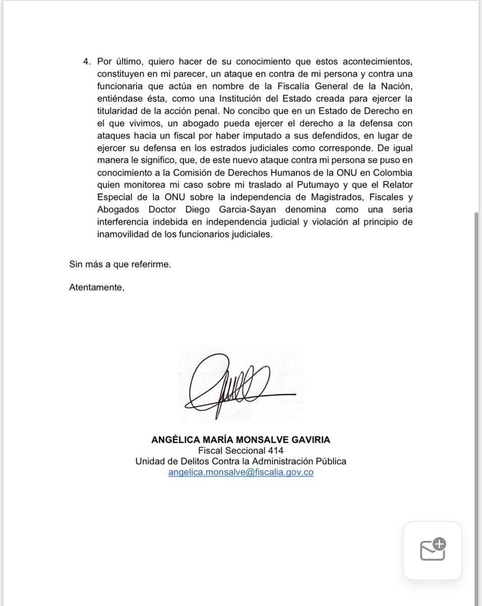 alazamo123's tweet image. Apreciada Comision, @CNDJ_Col me están sometiendo al escarnio público, violando mi debido proceso, publicando una tentativa de proceso disciplinario prejuzgando sin previa investigación. He allí mi escrito el cual radicare hoy, el cual adjunto: