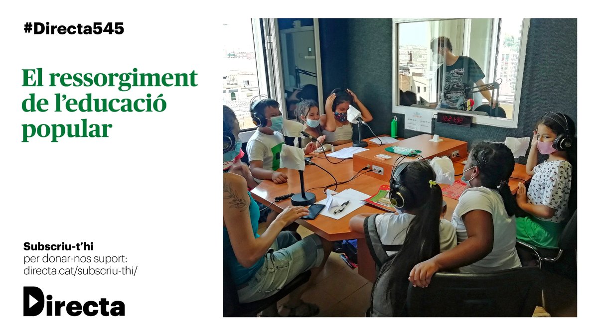 La_Directa's tweet photo. #EnObert | Inspirades en experiències pedagògiques vinculades al moviment obrer, emergeixen projectes adreçats àmbits precaritzats i a empoderar l’activisme social.
📝 El ressorgiment de l’educació popular
Per Vicent Almela i Guille Larios
▶️ https://t.co/fnxtuayr1n
#Directa545 https://t.co/OxQEXjok49
